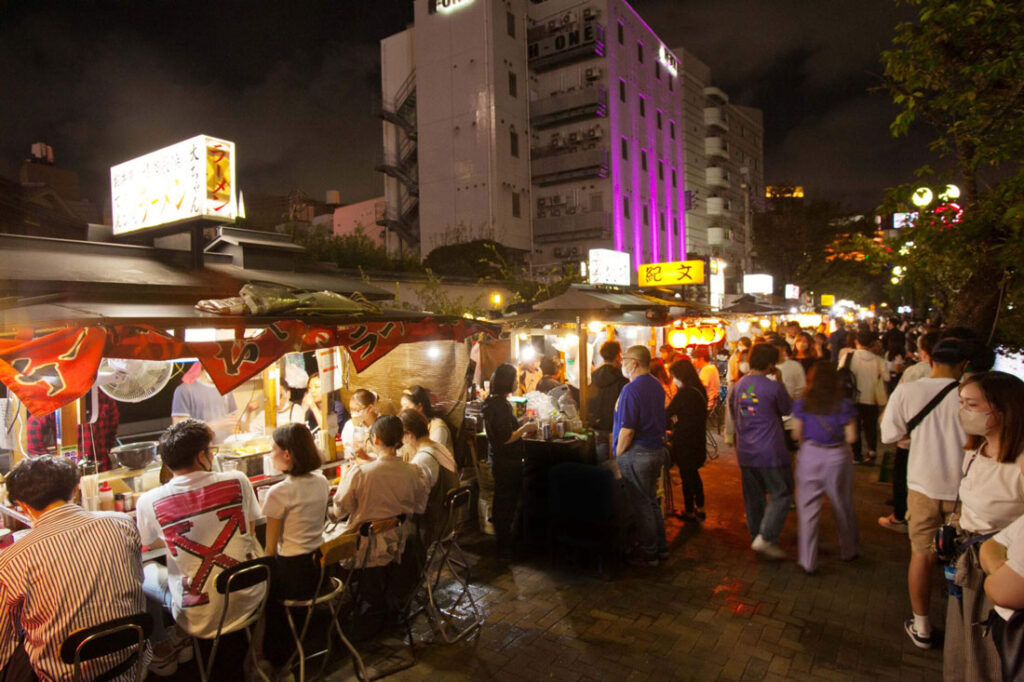 후쿠오카현 라멘 포장마차 야타이