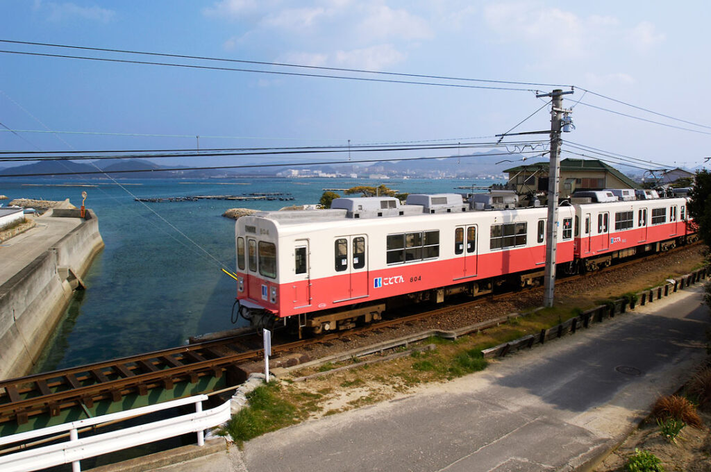 가가와현 기차 풍경