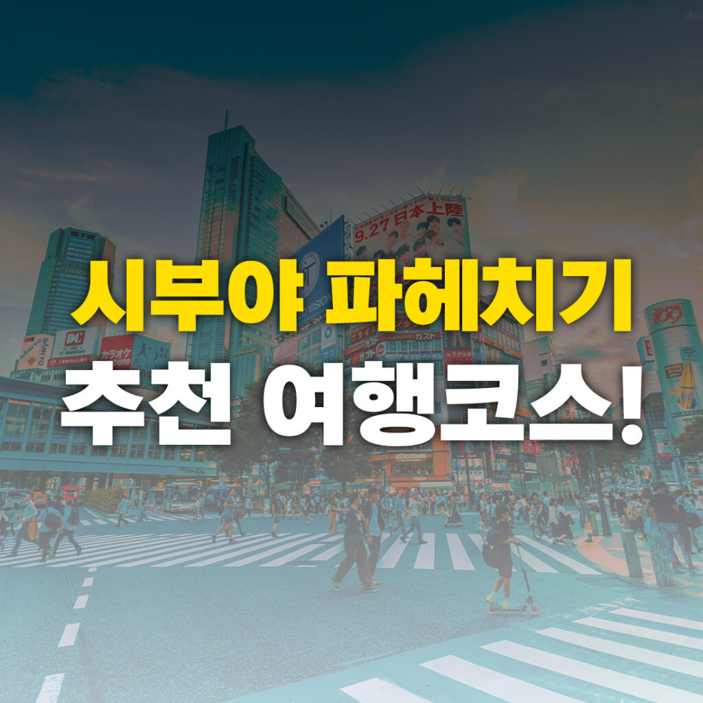 시부야 파헤치기 추천 여행코스