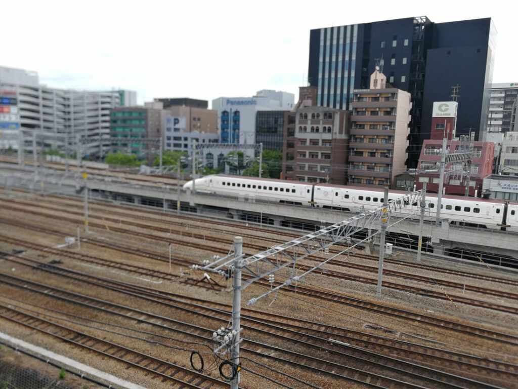 후쿠오카 하카타역 철로 풍경