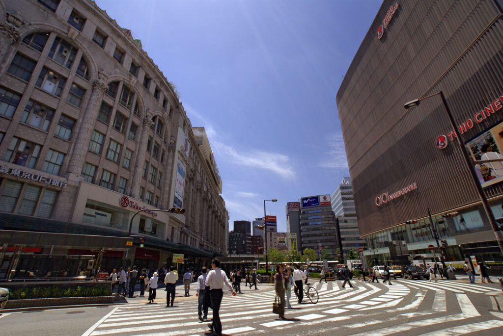 오사카 난바역 주변