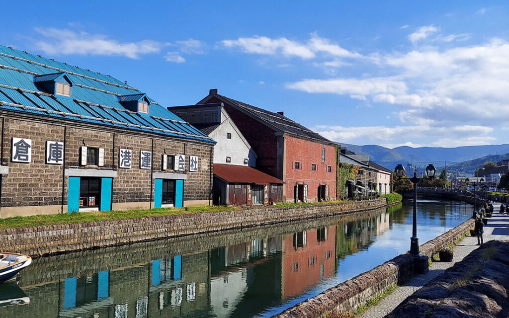 홋카이도 오타루 운하 풍경